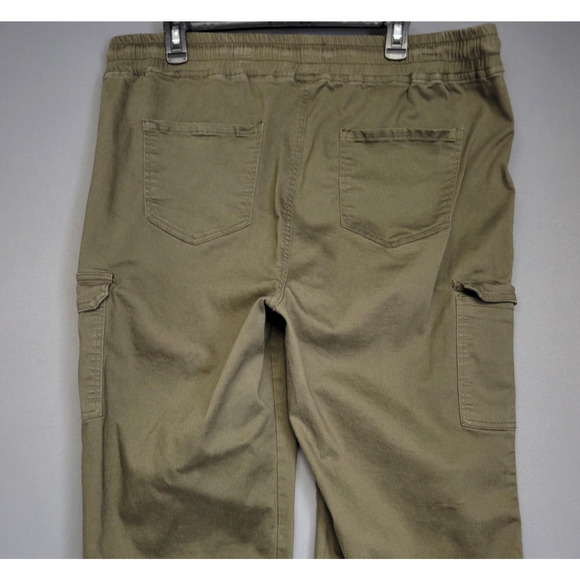 Sandpiper Pants Womens 22W Green Cargo Elastic Waist Drawstring Cotton Utility - Picture 13 of 16